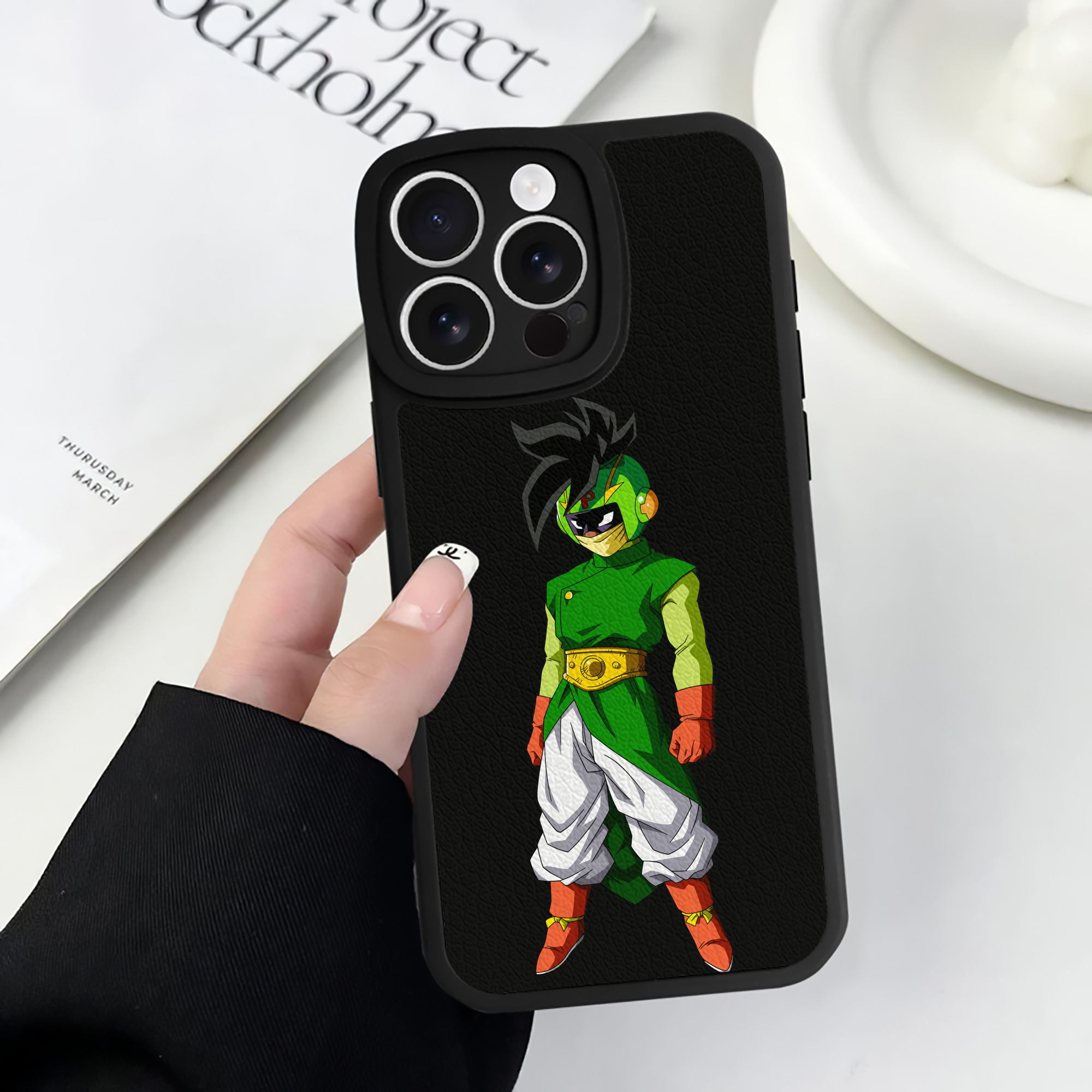 （画像用） ドラゴンボール DRAGON BALL 【iPhone 16シリーズ対応】シリコンスマホケース（レザー調） 材質：シリコン